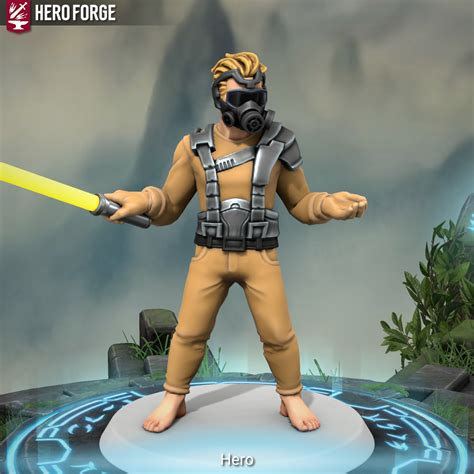 Luke Starkiller concept in Hero Forge. : r/StarWars