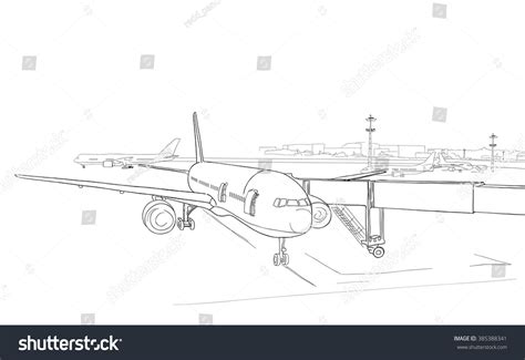 5,213 Hand Drawing Airport Images, Stock Photos & Vectors | Shutterstock