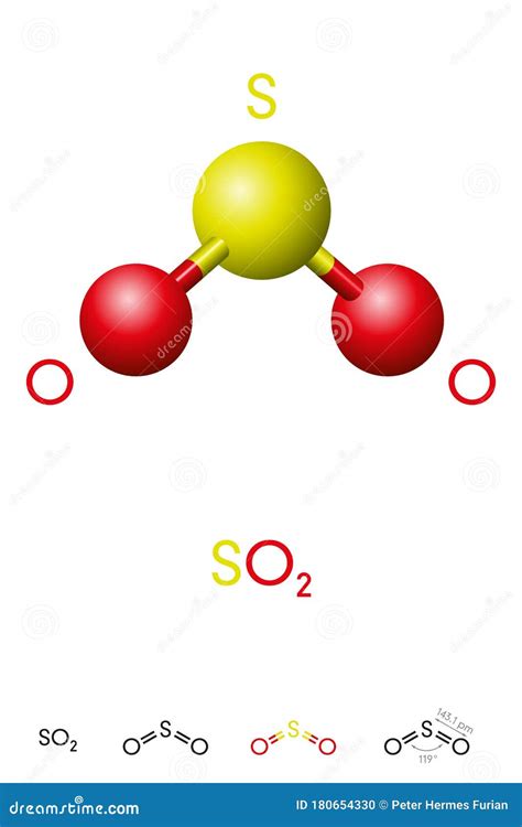 So2sulfur Dioxide Molecular Geometry Lewis Structure