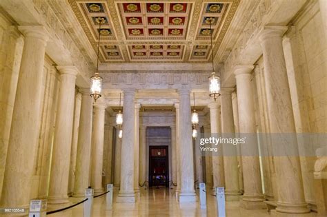 Interior Of Us Supreme Court Building In Washington Dc Usa High-Res ...