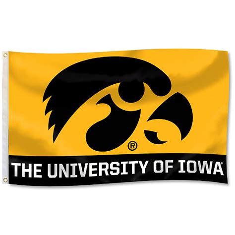 Iowa Hawkeyes 2-Panel Flag