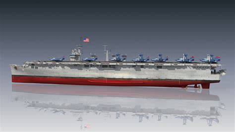 USS Saipan CVL-48 AVT-6CC-3 light aircraft carrier 3D - TurboSquid 2096268