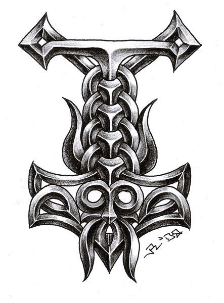 Browsing Tattoo Design on deviantART | Thor hammer tattoo, Viking ...