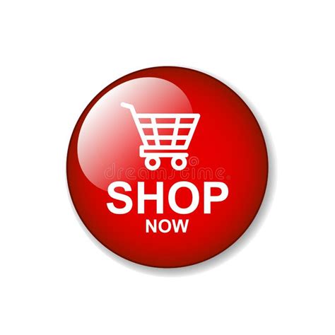 Shop now icon button stock illustration. Illustration of basket - 122371994