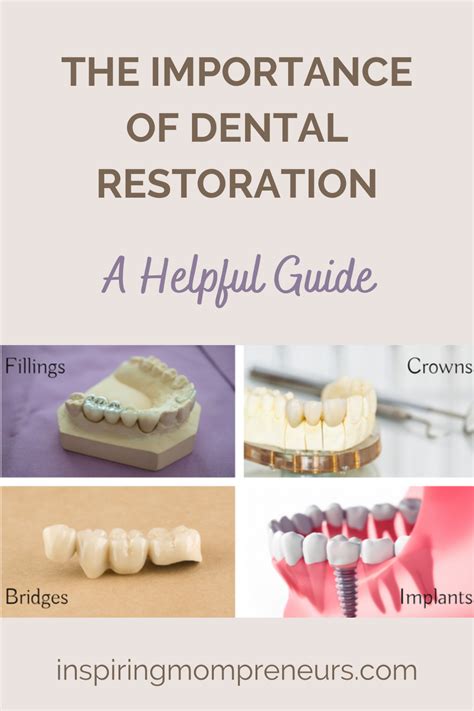 4 Main Types of Dental Restoration | Dentistry Techniques