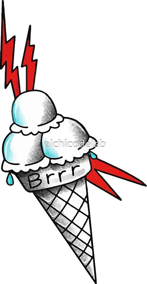 "brrr ice cream" by elchicodelab | Redbubble