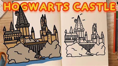 How To Draw Hogwarts Castle Step By Step Easy - BEST GAMES WALKTHROUGH