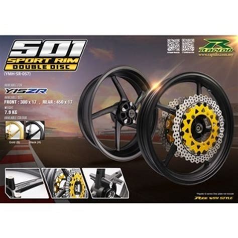 Rapido Yamaha Y15ZR Modified Double Disc Sport Rim #501 – Rapido Malaysia Offical Store