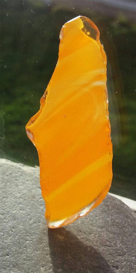 Large Piece of Orange Flash Sea Glass by Seafindsscotland Rare | Etsy | Rare sea glass, Sea ...