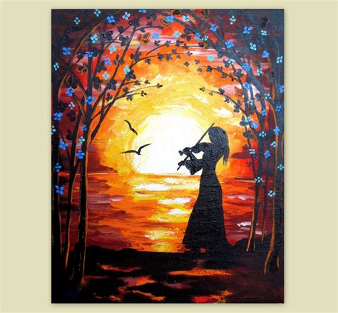 Abstract Silhouette Painting - Painting Watercolor