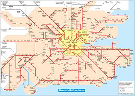 Rail Map For South East England