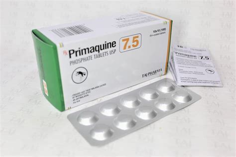 Primaquine Phosphate Tablets 7.5mg selling companies Taj Pharmaceuticals for your buy ...