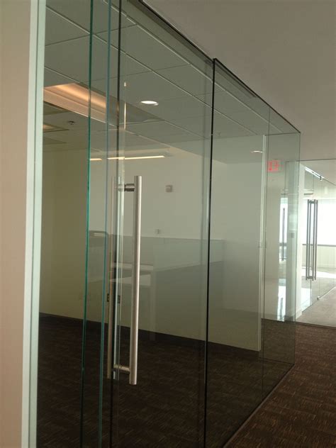 Transwestern MD - Frameless glass office fronts with sliding glass doors Sliding Office Doors ...