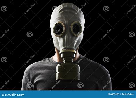 Man with gas mask stock image. Image of chemical, scary - 6031805