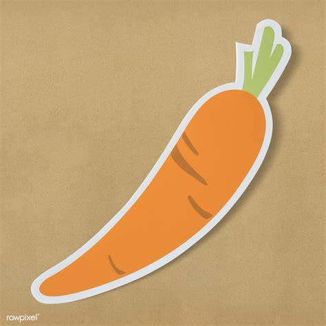 Healthy nutritious carrot cut out icon | free image by rawpixel.com ...