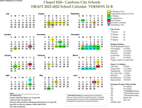 Chapel Hill Carrboro City Schools Calendar 2022-2023 - February ...