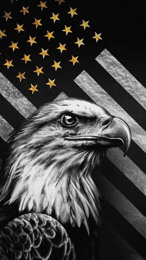 Aggregate 87+ black and white american flag wallpaper latest - in.coedo.com.vn