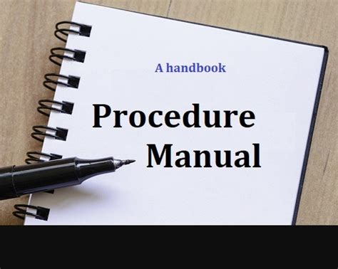 Procedure Manual Template | Free Word Templates