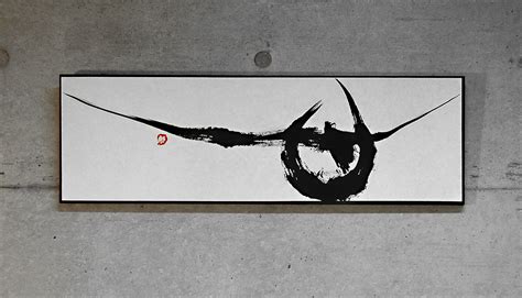 Sumi-e Calligraphy Art by Houso Oguri (KOKORO; Heart, Mind, Spirit ...