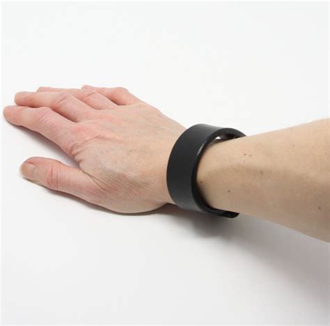 Black Leather Wristband - Etsy