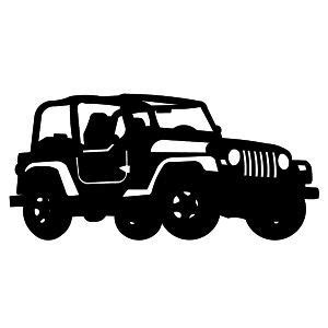 jeep silhouette | Jeep life decal, Silhouette clip art, Car silhouette