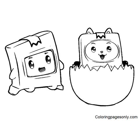 Lanky Box Coloring Pages Printable