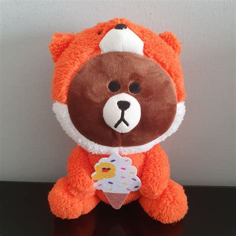 Line Friends Brown Bear Soft Toy Plush, Hobbies & Toys, Toys & Games on Carousell