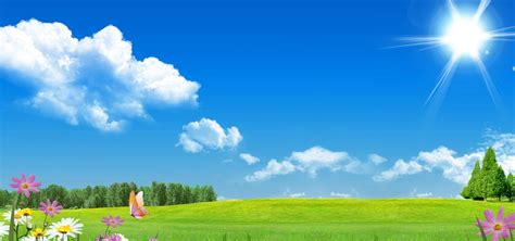 Blue Sky Green Grass High Resolution