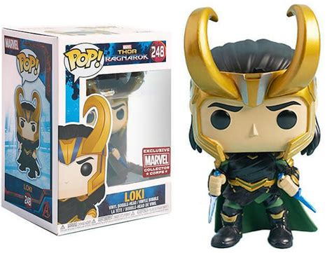 Funko Pop! Marvel Thor Ragnarok Loki (Helmet) Marvel Collectors Corps ...