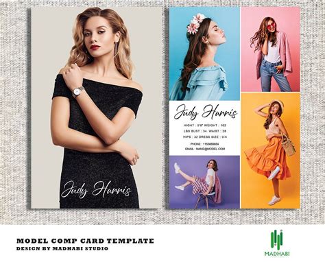 Model Comp Card Template Modeling Comp Card Fashion Model | Etsy in 2021 | Model comp card ...