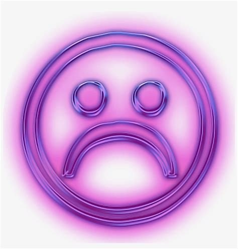 Purple Sad Face