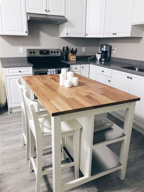 #IKEA #kitchen #island #white #decor | Kitchen island with seating ikea ...