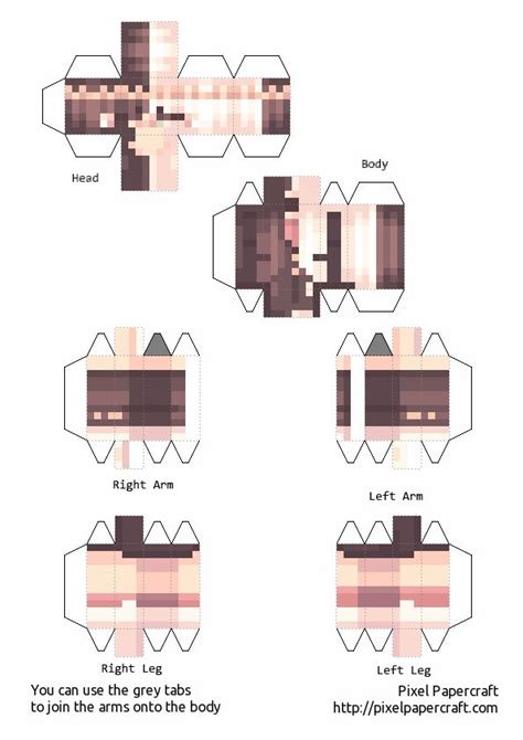 Minecraft Papercraft Girl