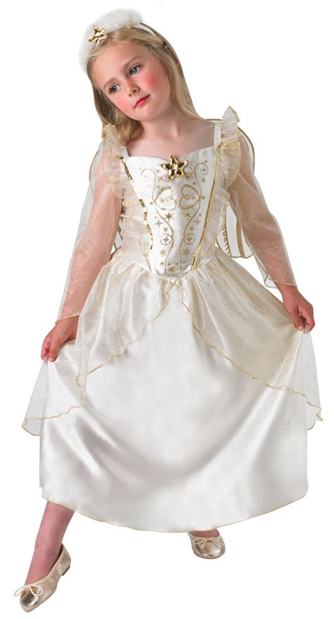 Christmas Angel + Wings Girls Fancy Dress Xmas Nativity Play Kids Childs Costume | eBay