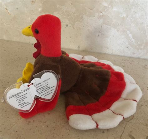 Gobbles the Turkey Beanie Baby - Etsy