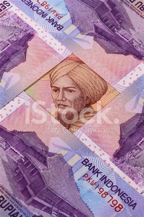 Different Indonesian Rupiah Banknotes On The Table Stock Photo ...