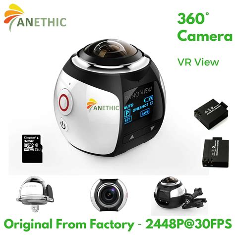 360 Camera 4K VR View Wi Fi Mini Panoramic Camera 2448*2448P/30fps Ultra HD Panorama Camera 360 ...