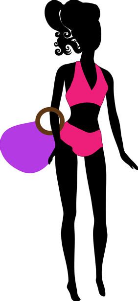 Bikini Girl Silhouette Free Stock Photo - Public Domain Pictures