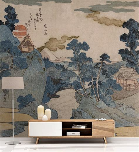 Muted Landscape Mural Great Wall – The Detroit Wallpaper Co.