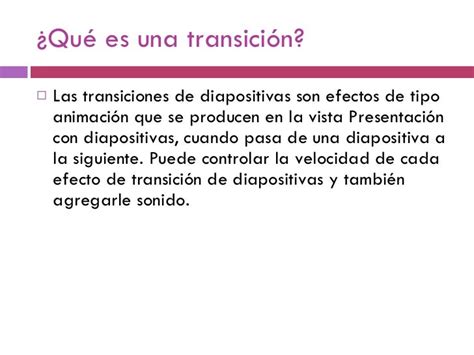 Transiciones de diapositiva en power point