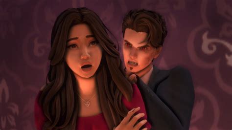 Bite Me🌹Vampire Human Love Pt. 9 | Sims 4 Love Story - YouTube