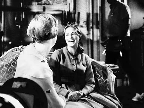 Julie Andrews and Charmain Carr behind the scenes of The Sound of Music ...