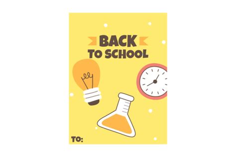 Yellow Card Back to School Science Graphic by povridestudio · Creative Fabrica