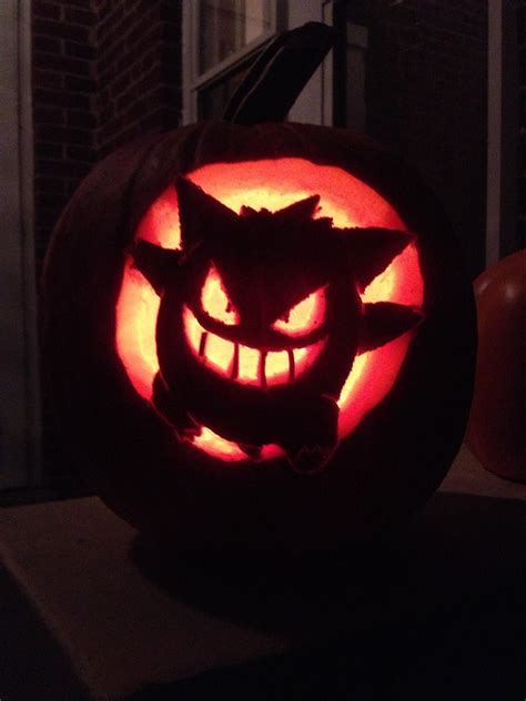 I also have a Gengar pumpkin carving | Pumpkin carving, Halloween ...