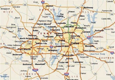 Dallas - Ft Worth, Texas | Dallas map, Subway map, Map