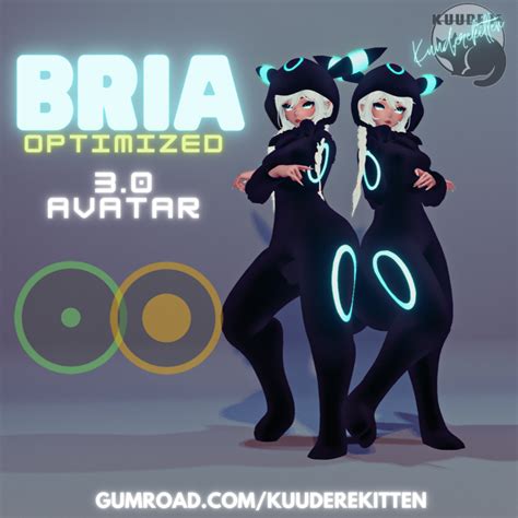 [OPTIMIZED] Bria, Glowing Fox Onesie Avatar [SFW][3.0](3D Model)