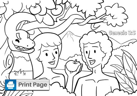 Free Printable Adam and Eve Coloring Pages for Kids – Page 49 – ConnectUS