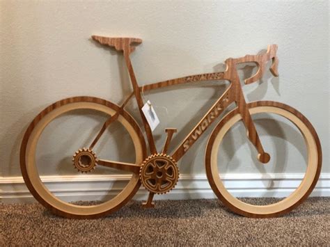 22.5 X 36.5 in Customized Wooden Bike Frame. Personalized to | Etsy