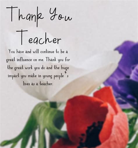 147 Best Thank You Teacher Messages - Teacher Appreciation Thank You Notes