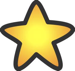 Clipart - Gold star